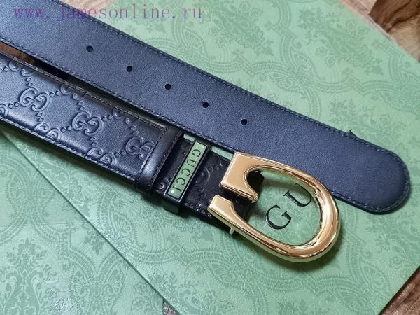 ￥ comes with a complete gift box Gucci. GucciFull set of 3.8cm imported calf leather embossi 5dsops7h - Image 4