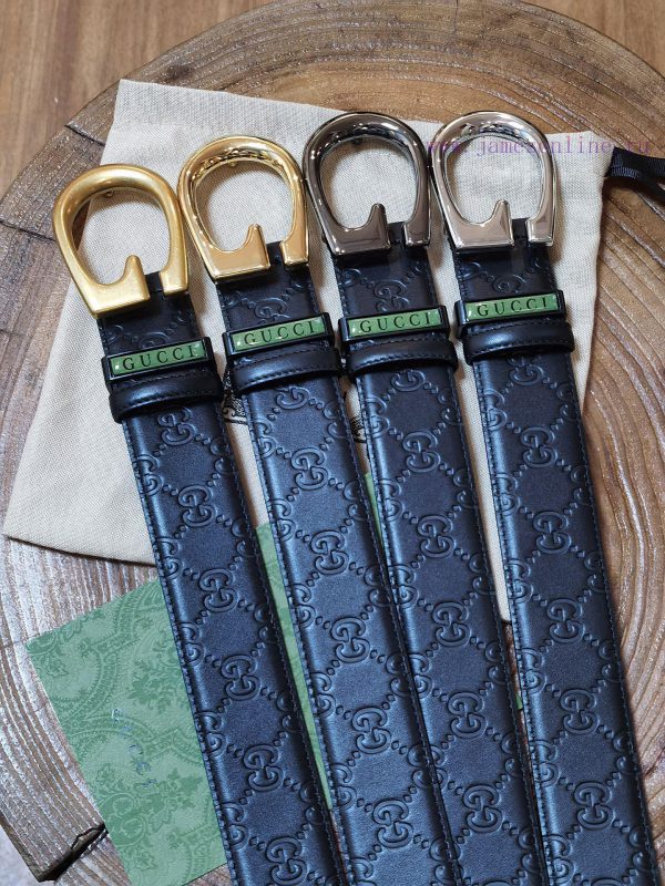 ￥ comes with a complete gift box Gucci. GucciFull set of 3.8cm imported calf leather embossi 5dsops7h - Image 7