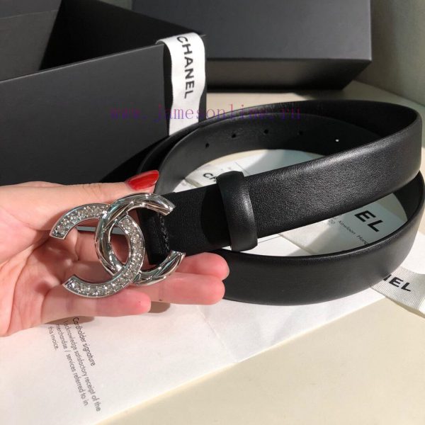 Chanel Women's Belt Product Width 3.0CM Double sided original cowhide leather, soft and deli 05eazi3k - Image 4
