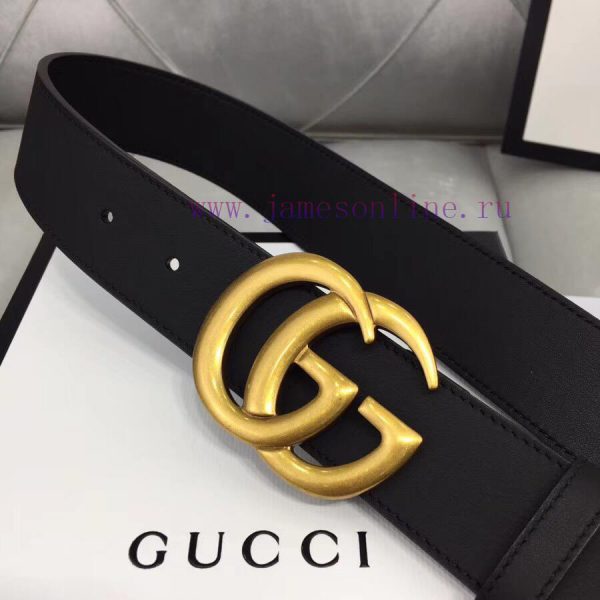 . Equipped with Guccigucci 3.0 3.5 3.8cm custom imported double-sided cowhide with retro go uonguaa0 - Image 3