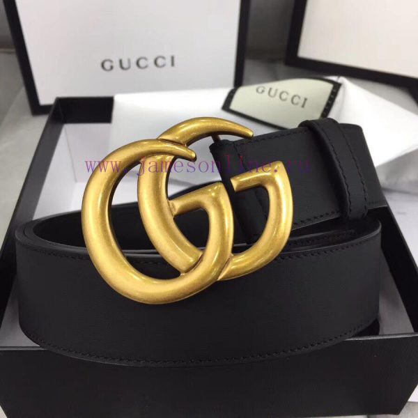 . Equipped with Guccigucci 3.0 3.5 3.8cm custom imported double-sided cowhide with retro go uonguaa0 - Image 4