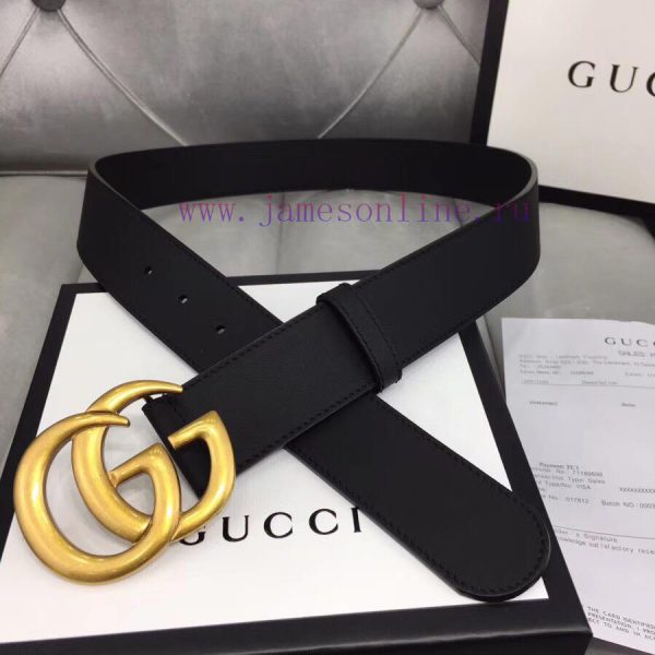 . Equipped with Guccigucci 3.0 3.5 3.8cm custom imported double-sided cowhide with retro go uonguaa0 - Image 7