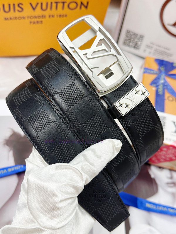 Belt LV Louis Vuitton automatic buckle-Belt replica The automatic belt series is made of 100 ufp5sx5j - Image 3