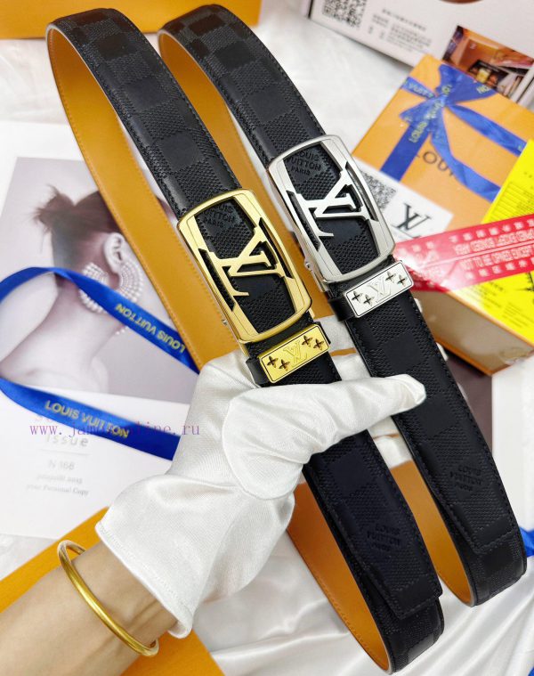 Belt LV Louis Vuitton automatic buckle-Belt replica The automatic belt series is made of 100 j3wlykf0
