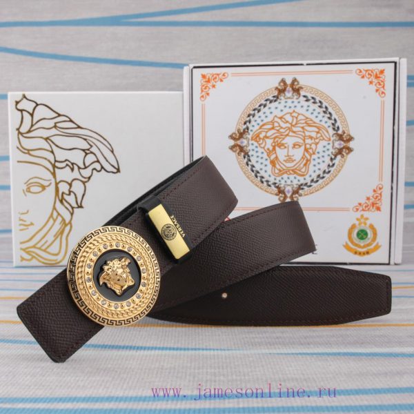 Belt belt Versace cowhide beltMen's belt material: 100% head layer cowhide belt, guaranteed 038dfhlm