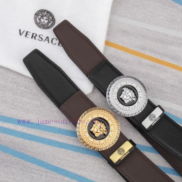 Belt belt Versace cowhide beltMen's belt material: 100% head layer cowhide belt, guaranteed 1kzjsmkt