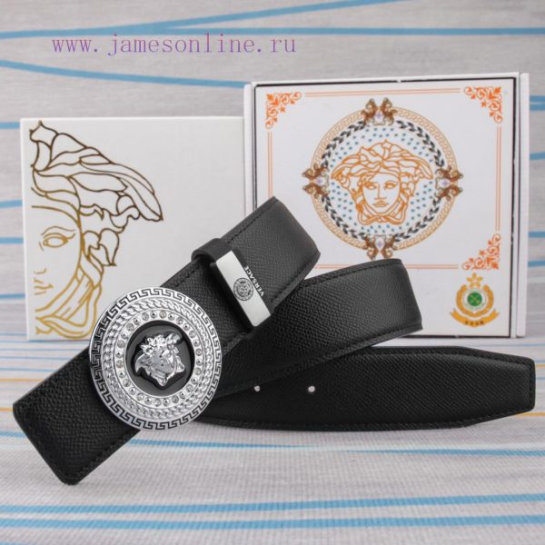 Belt belt Versace cowhide beltMen's belt material: 100% head layer cowhide belt, guaranteed 1kzjsmkt - Image 4