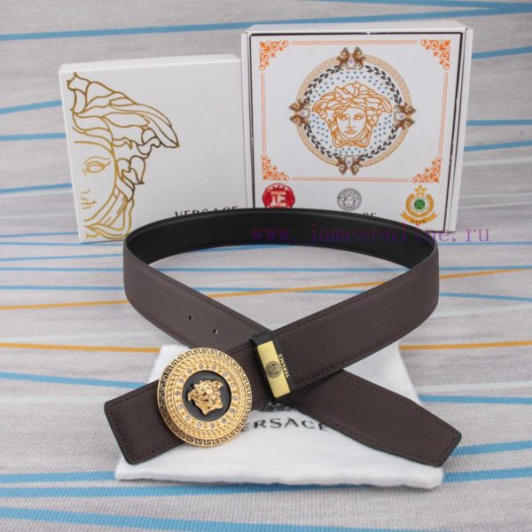 Belt belt Versace cowhide beltMen's belt material: 100% head layer cowhide belt, guaranteed 1kzjsmkt - Image 7