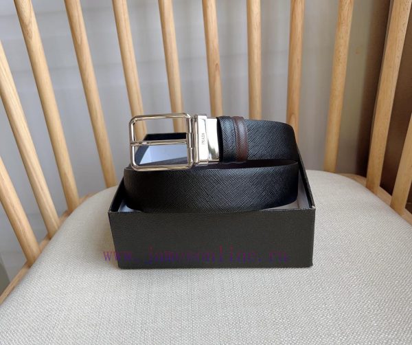PRADA's reversible waist belt features the iconic Saffiano leather belt on one side, paired 2fb1hfa2 - Image 6