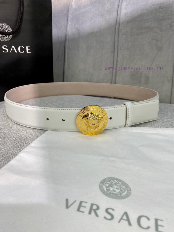 Width 4.0cm Versace This soft belt is adorned with a 3D Medusa belt buckle, which can be pai 3vf8fkq5