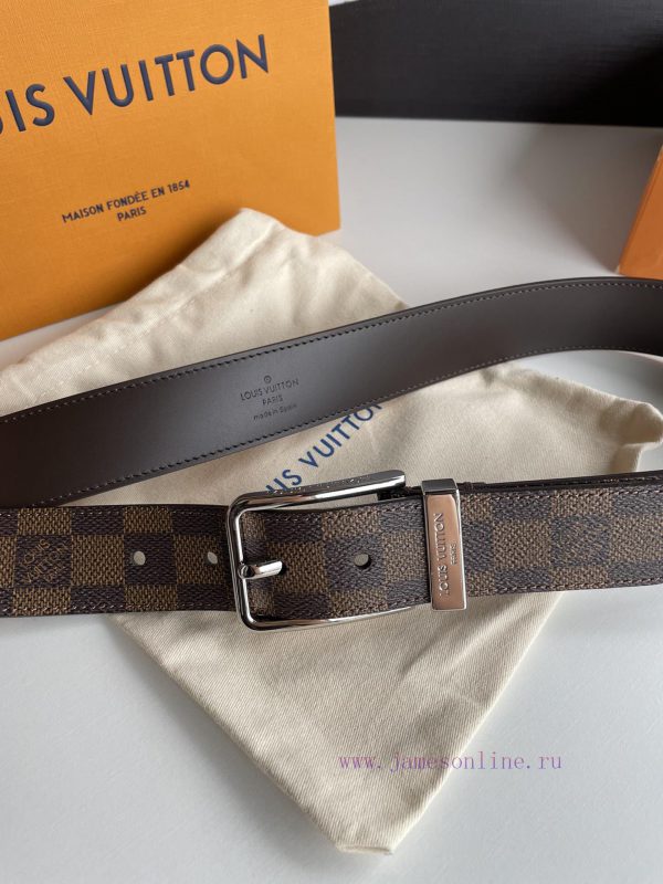 Belt and belt LV 3.5cm wide, a brand new entry-level style, enriches the canvas belt series, 19cega84 - Image 4