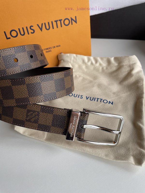 Belt and belt LV 3.5cm wide, a brand new entry-level style, enriches the canvas belt series, 19cega84 - Image 9