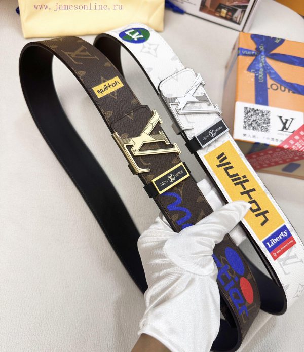 Belt LV Louis ReproductionThe waistband is made of 100% head layer cowhide, ensuring that th fb3i5gwr