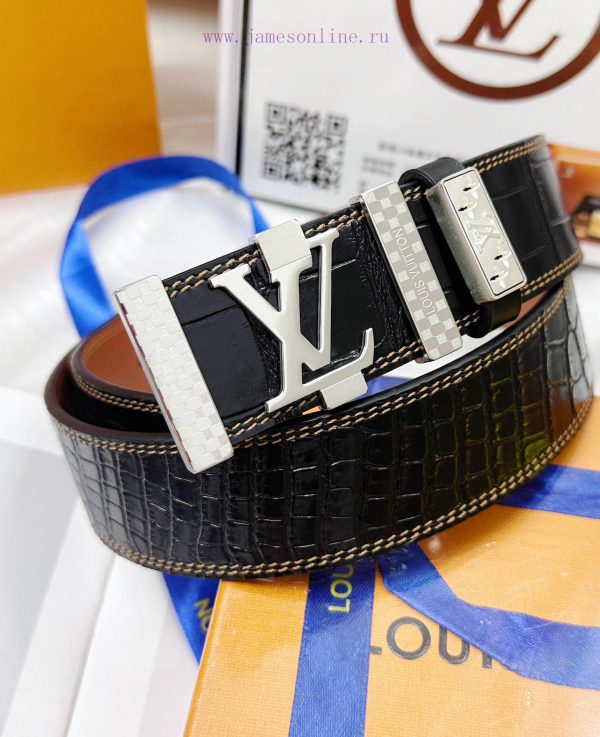 Belt LV Louis Vuitton's top tier replicaThe waistband is made of 100% imported top layer cow e2rxd4fu - Image 2