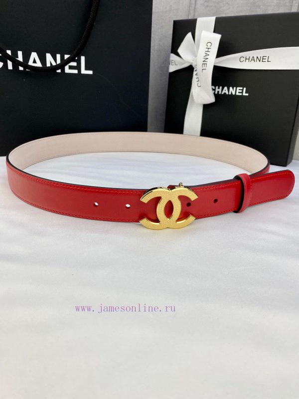 Width 3.0cm Chanel Women's Classic Belt and Strap New Smooth Inner Lining Matte Cowhide Silv ot7p5jda