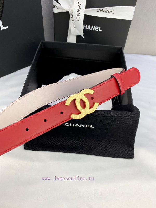 Width 3.0cm Chanel Women's Classic Belt and Strap New Smooth Inner Lining Matte Cowhide Silv ot7p5jda - Image 3