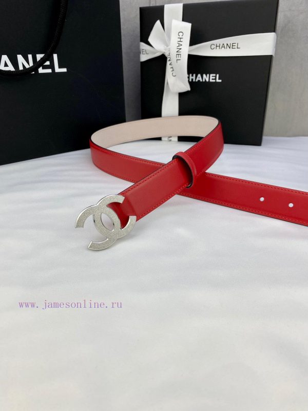 Width 3.0cm Chanel Women's Classic Belt and Strap New Smooth Inner Lining Matte Cowhide Silv ot7p5jda - Image 9