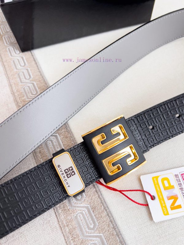 Givenchy GIVENCHY Belt ️ BeltHanging buckle, pure steel material buckle head, double-sided c md2dfnj9 - Image 5
