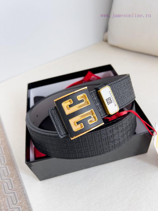 Givenchy GIVENCHY Belt ️ BeltHanging buckle, pure steel material buckle head, double-sided c 3iz0fc25