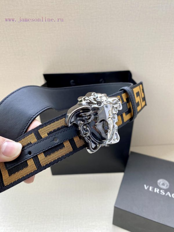Width 3.8cm Versace This satin belt from Versace has a very casual style, adorned with the i k0ki75jx - Image 3