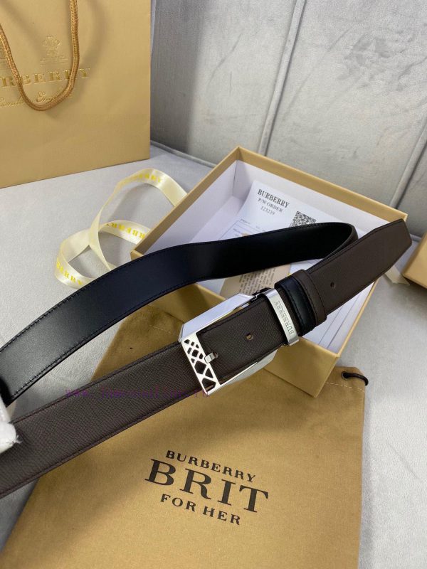 Width 3.5cm Burberry Palm Pattern Leather Bottom/Double Headed Calfskin with Gold/Silver/Alp s9esur8q - Image 4