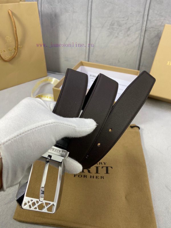 Width 3.5cm Burberry Palm Pattern Leather Bottom/Double Headed Calfskin with Gold/Silver/Alp s9esur8q - Image 5