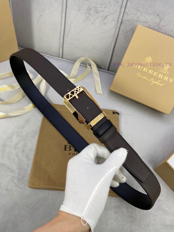 Width 3.5cm Burberry Palm Pattern Leather Bottom/Double Headed Calfskin with Gold/Silver/Alp s9esur8q - Image 7
