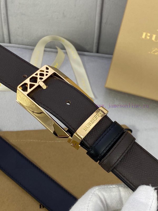Width 3.5cm Burberry Palm Pattern Leather Bottom/Double Headed Calfskin with Gold/Silver/Alp s9esur8q - Image 8