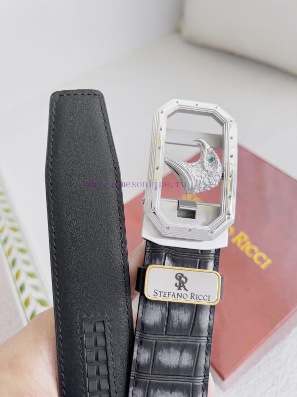 Stephen Ni Zhi Stefano Ricci Belt ️ Automatic BeltAutomatic buckle, made of pure steel mater oqgb07b0 - Image 8