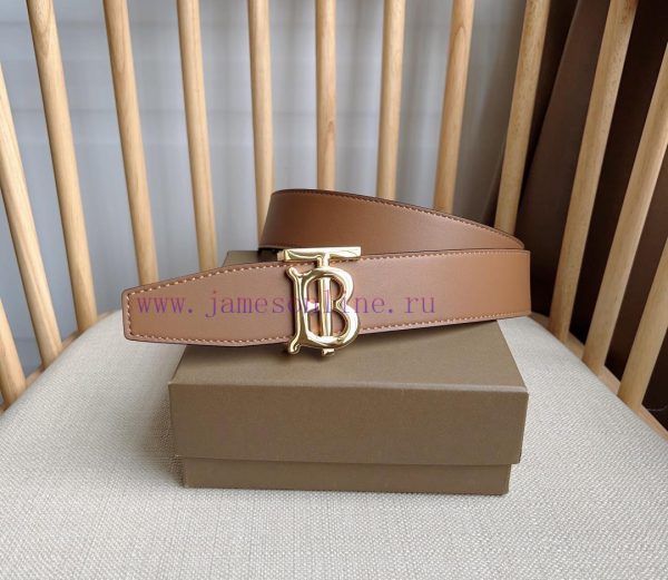 Burberry TB Exclusive Logo Pattern Italian Leather Belt with Versatile Two tone Design, Belt dk4ol6uf
