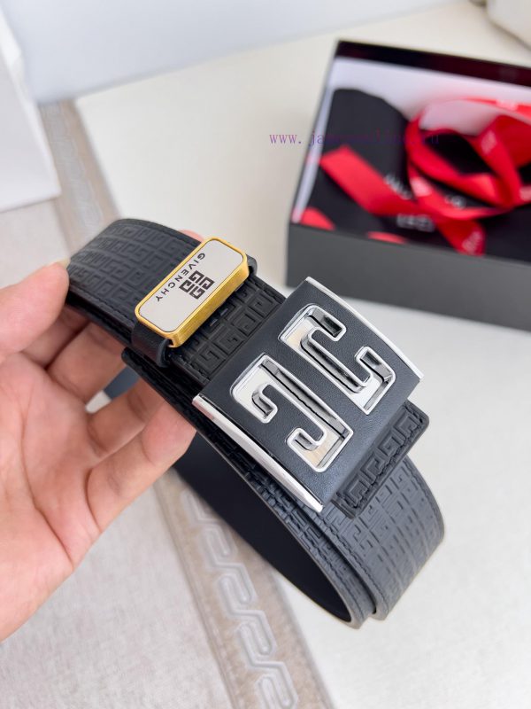 Givenchy GIVENCHY Belt ️ BeltHanging buckle, pure steel material buckle head, double-sided c ssuhmk0h - Image 3
