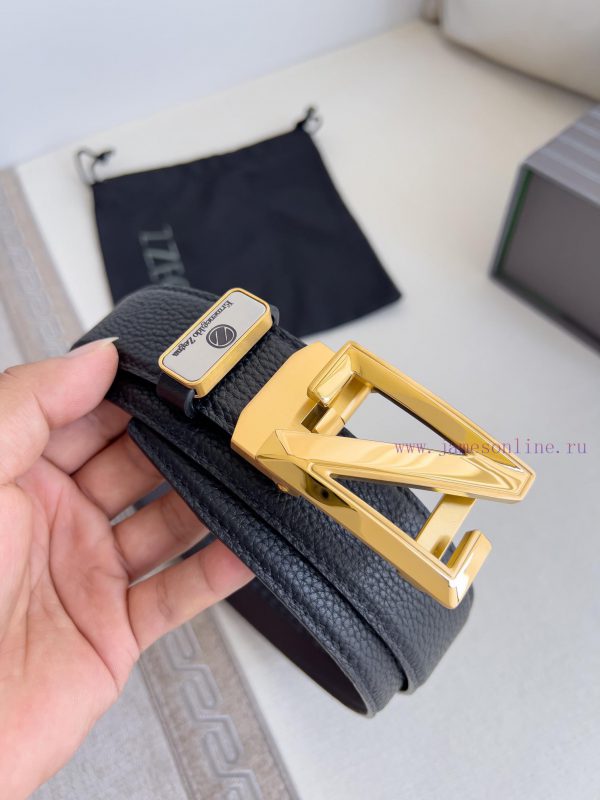 Jenny Ermenegido Zelma. Belt Automatic BeltPure steel material automatic buckle, top layer c geo6wcnj - Image 5