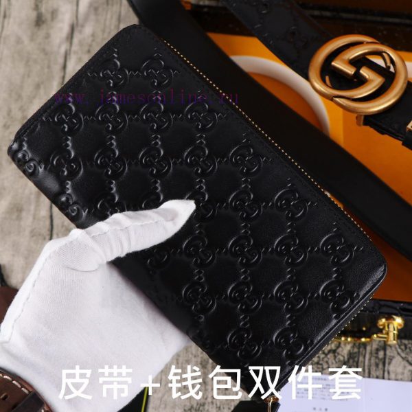 Gucci. Gucci two-piece setWooden box, belt+wallet, two-piece setGrade: Italian imported 100% r46so1eh - Image 7