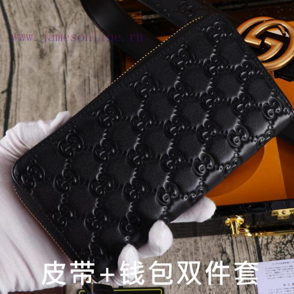 Gucci. Gucci two-piece setWooden box, belt+wallet, two-piece setGrade: Italian imported 100% r46so1eh - Image 8