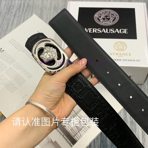 Beauty Head VersaceBelt and waistband single-sided use quality 100% cowhide embossed 24k pur o9yrf4o2 - Image 7