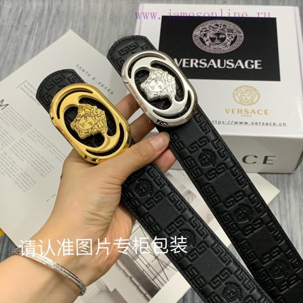 Beauty Head VersaceBelt and waistband single-sided use quality 100% cowhide embossed 24k pur o9yrf4o2 - Image 8