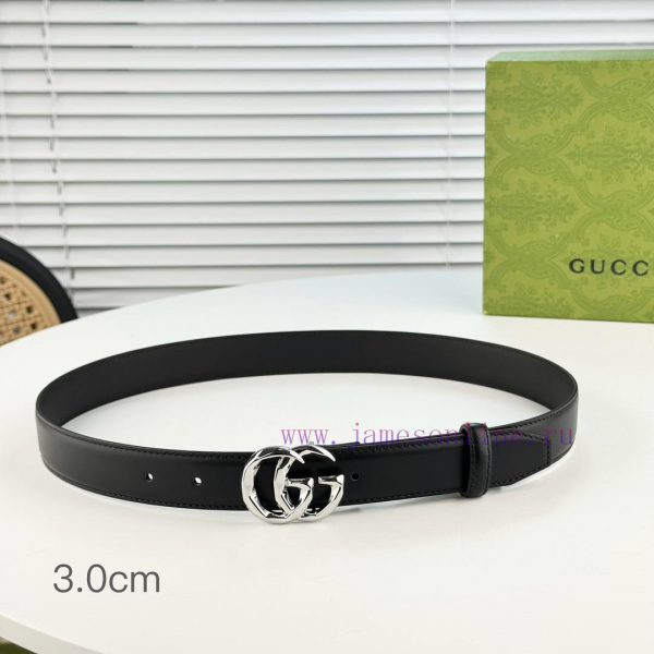 Gucci women's dress pants can be worn for formal wear with a 3.0cm buckle and polished buckl rth1im2t