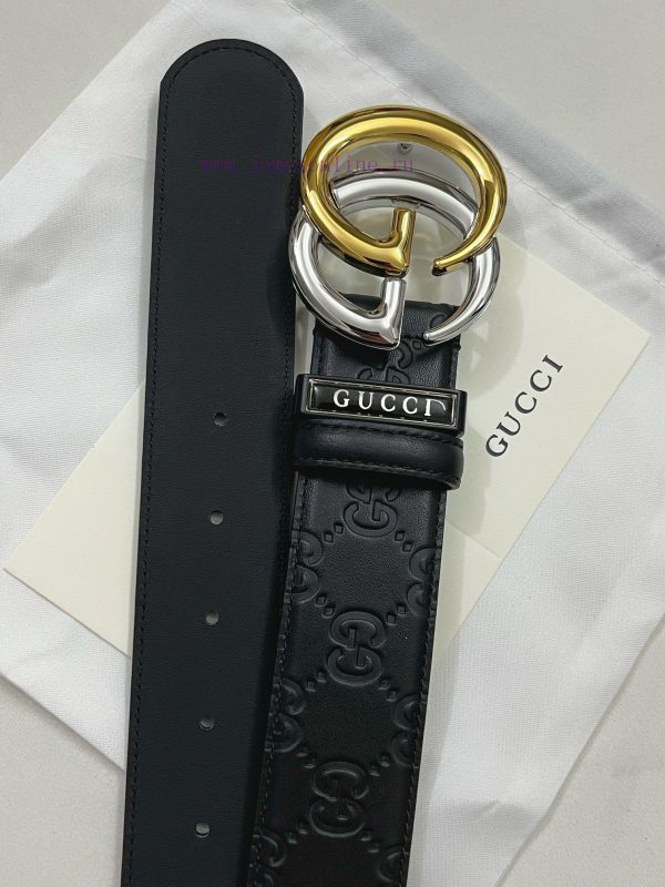 ￥ comes with a complete gift box Gucci. GucciFull set of 3.8cm imported calf leather embossi rkh752wr - Image 4