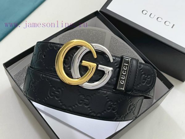 ￥ comes with a complete gift box Gucci. GucciFull set of 3.8cm imported calf leather embossi rkh752wr - Image 5