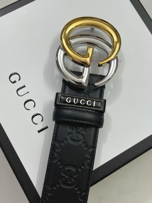 ￥ comes with a complete gift box Gucci. GucciFull set of 3.8cm imported calf leather embossi rkh752wr - Image 7