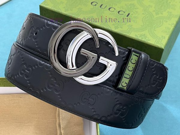 ￥ comes with a complete gift box Gucci. GucciFull set of 3.8cm imported calf leather embossi uj4su0oo - Image 6