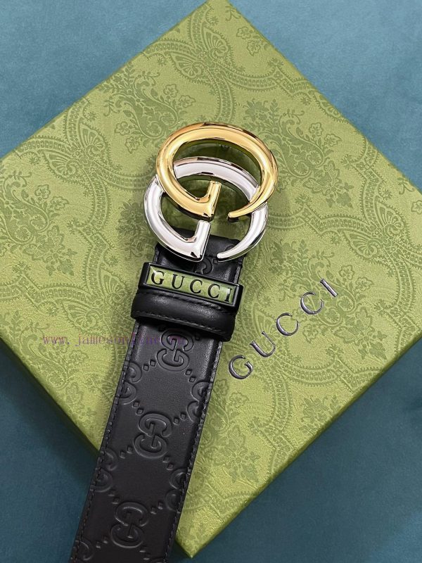 ￥ comes with a complete gift box Gucci. GucciFull set of 3.8cm imported calf leather embossi 8ohmyz5a - Image 5
