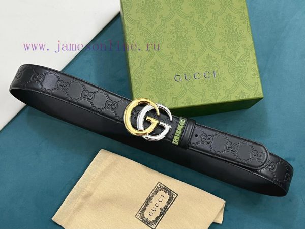 ￥ comes with a complete gift box Gucci. GucciFull set of 3.8cm imported calf leather embossi 8ohmyz5a - Image 6