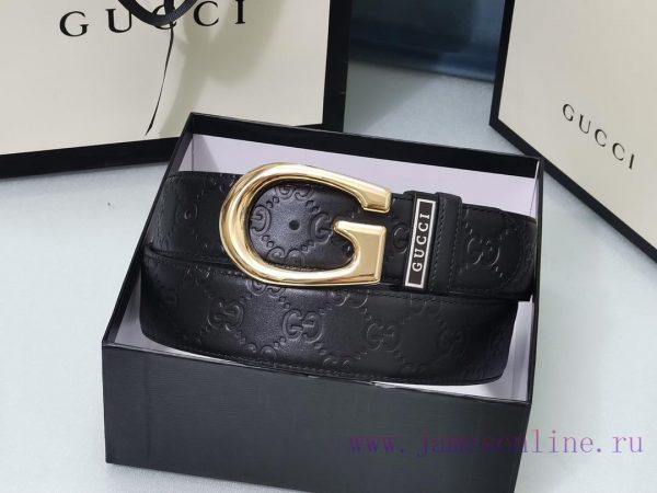 ￥ comes with a complete gift box Gucci. GucciFull set of 3.8cm imported calf leather embossi kjlkdveh