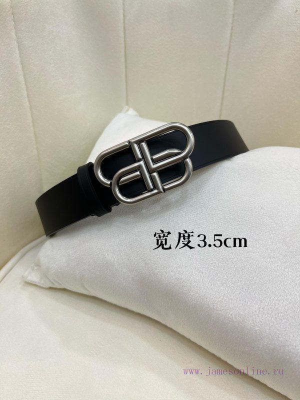 New model from Balenciaga official website, double-sided calf leather with a width of 3.5cm 8v1biojg