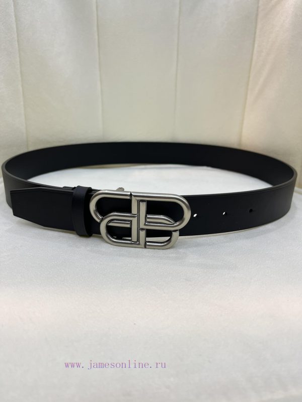 New model from Balenciaga official website, double-sided calf leather with a width of 3.5cm 8v1biojg - Image 3