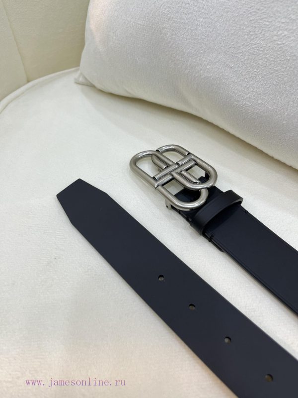 New model from Balenciaga official website, double-sided calf leather with a width of 3.5cm 8v1biojg - Image 5