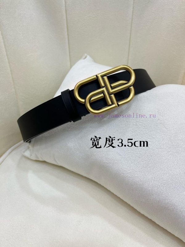 New model from Balenciaga official website, double-sided calf leather with a width of 3.5cm yil43ksg