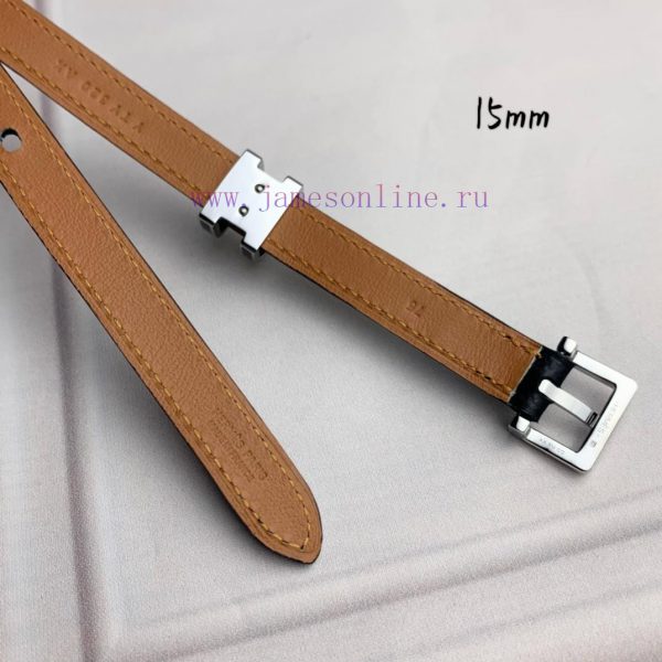 Herm è s Women's Needle Buckle Belt Imported Head Layer Leather Red Palm Pattern Surface wit ts36uz6j - Image 10