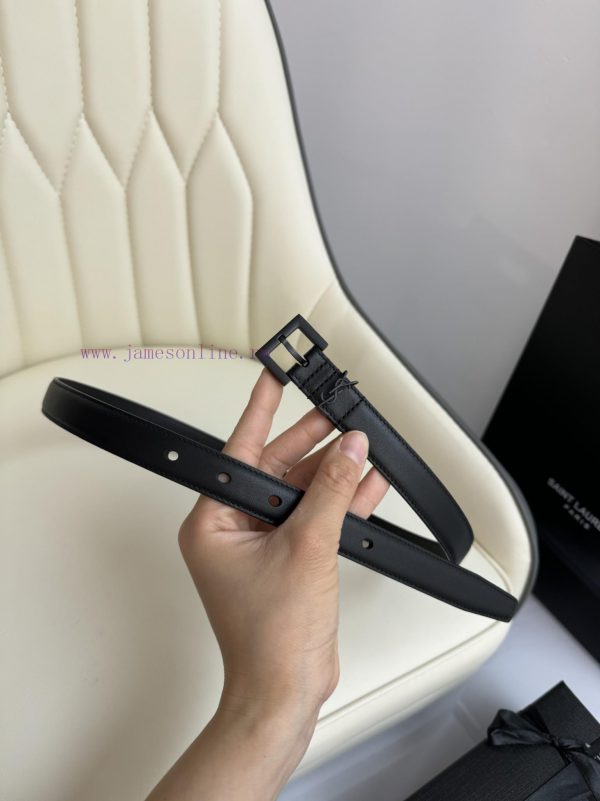 Female version Y.S.LComplete width 2.0 casual belt series with simple metal logo, showcasing cd0vxku7 - Image 4